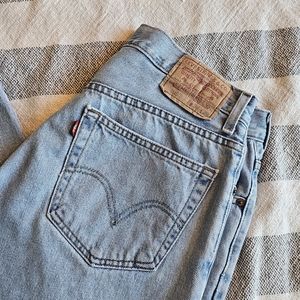 Vtg 505 Regular Fit Levi's Light Wash Blue Jeans 34 X 29
